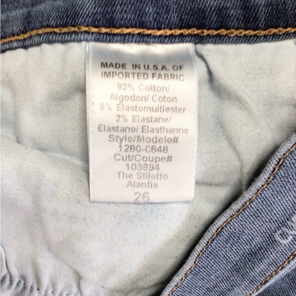 Current/Elliot The Stiletto Denim Jeans Size 26 - Picture 9 of 10